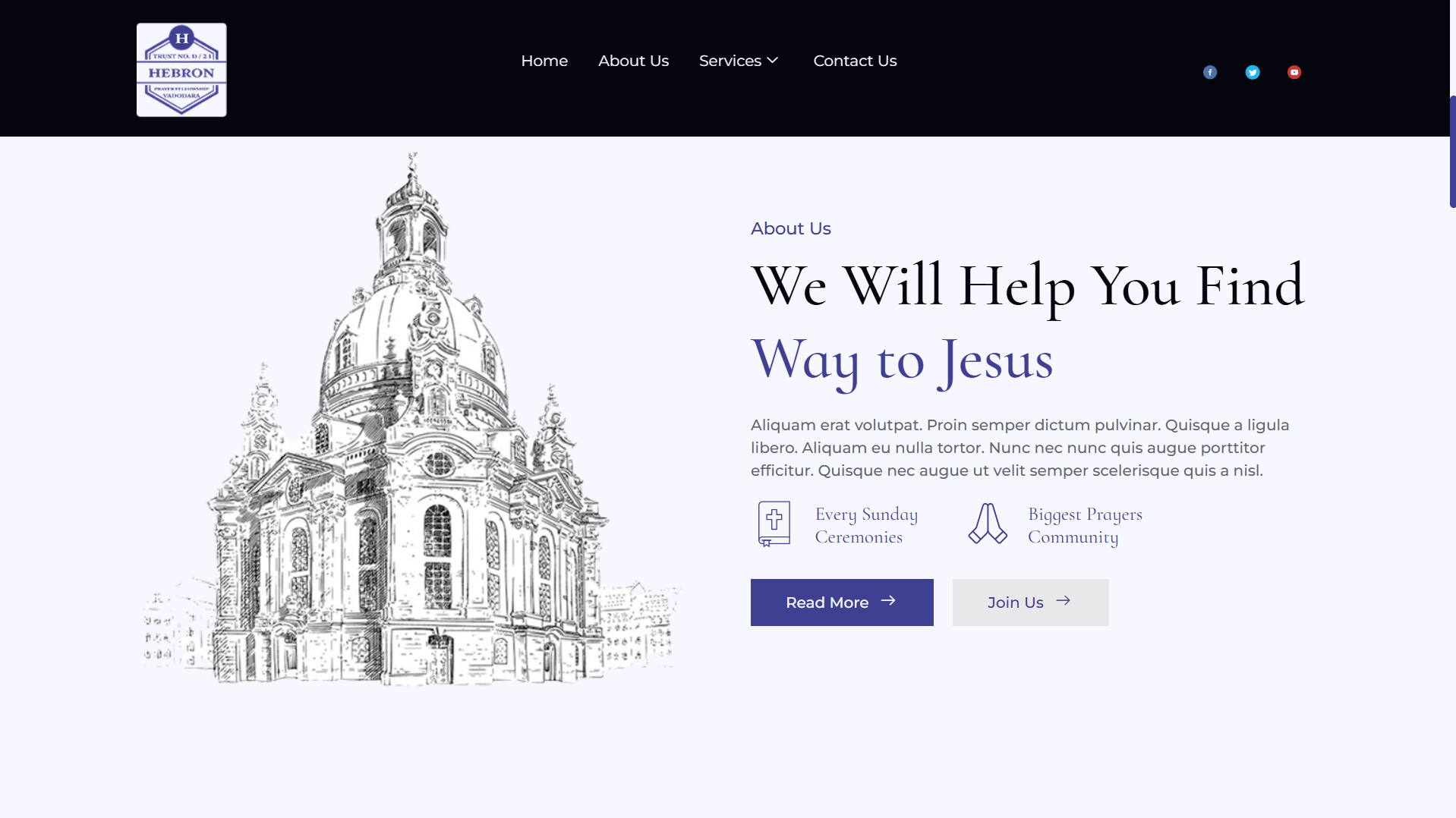 Church WordPress Theme Preview